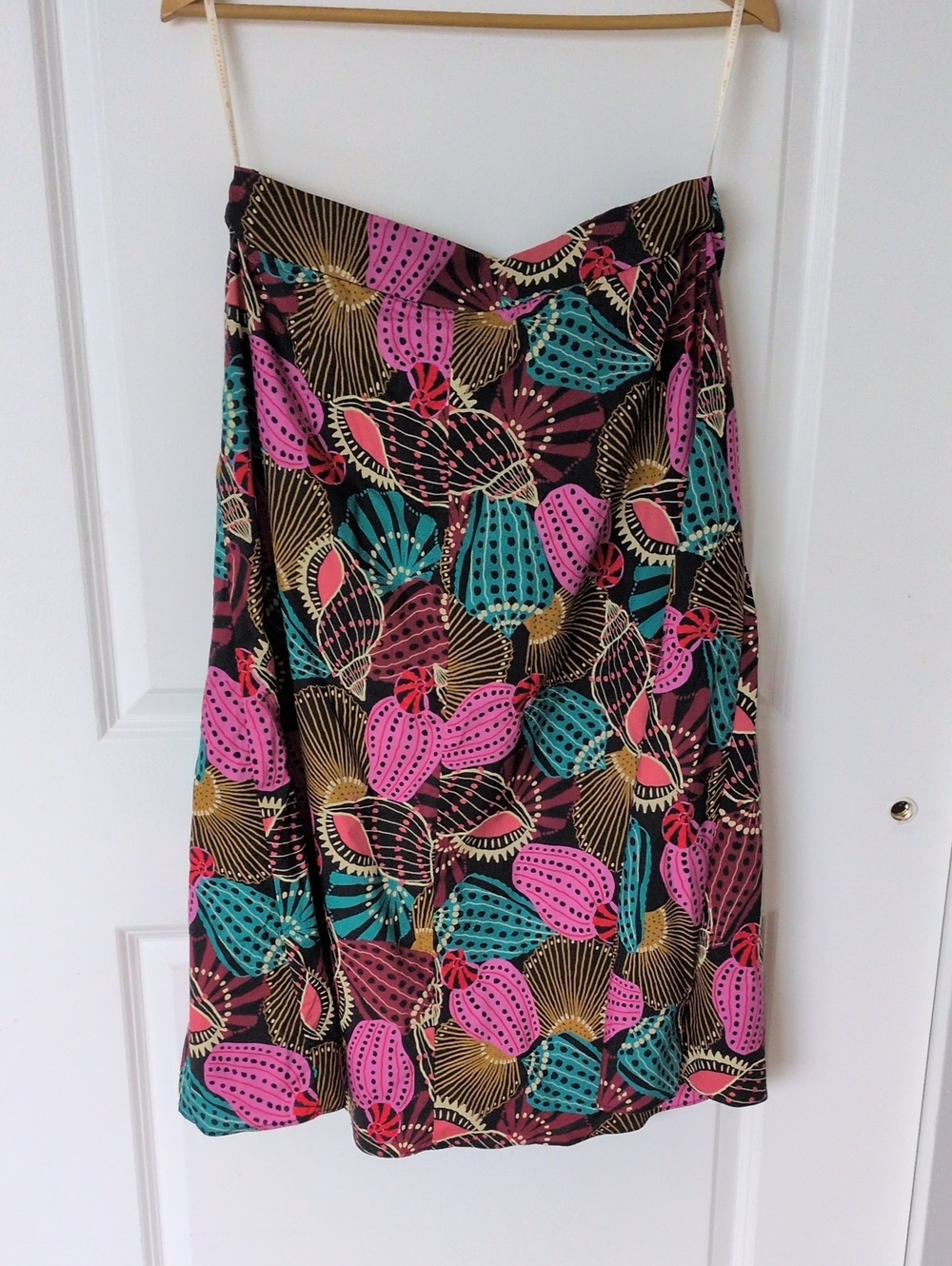FARM Rio Shell Mix Midi Skirt Multi L - Picture 3 of 7